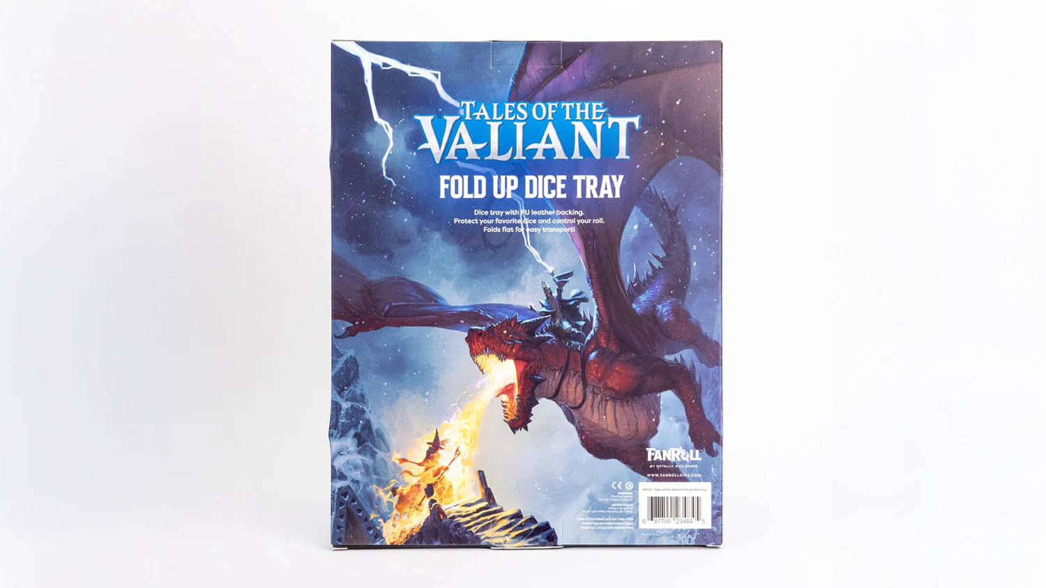FanRoll by Metallic Dice Games - MDG Tales of the Valiant Fold Up Dice Tray - Image 3