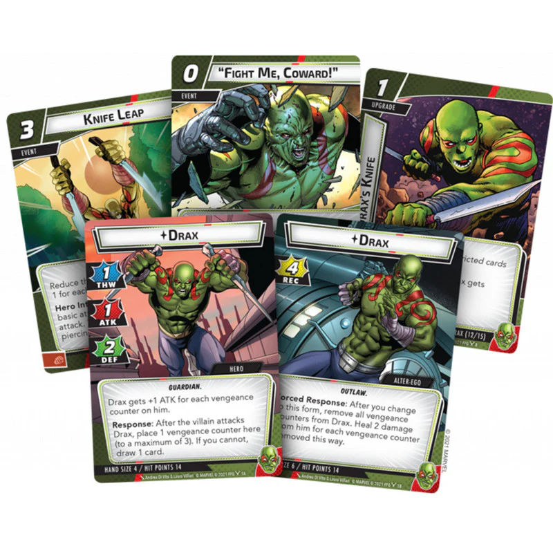 Fantasy Flight Games Marvel Champions: The Card Game - Drax Hero Pack - Image 2