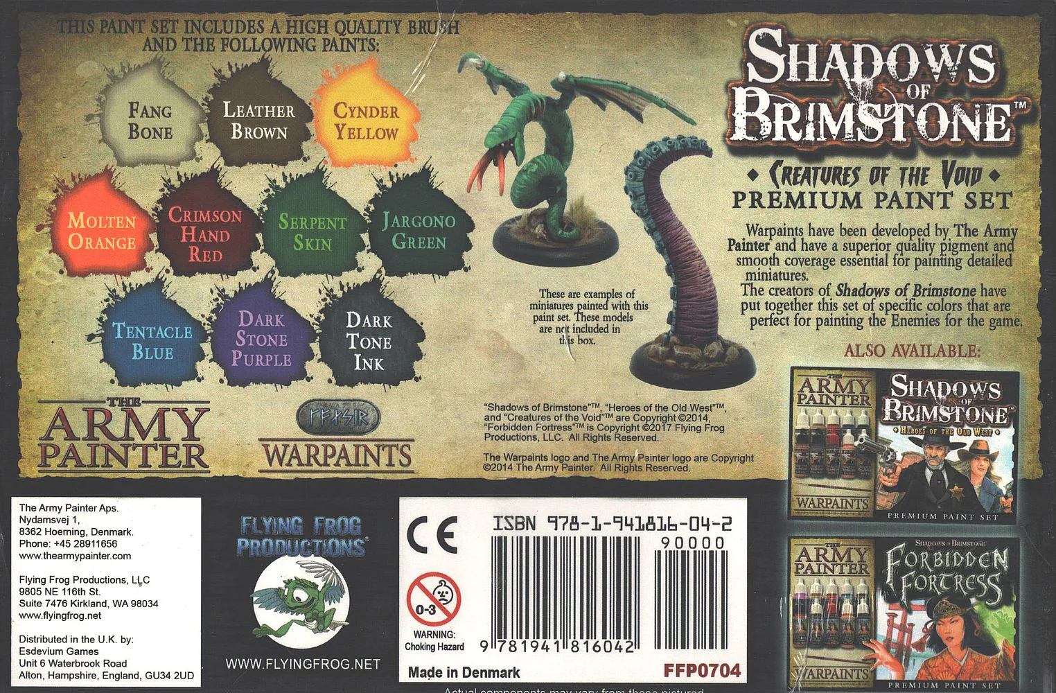 Flying Frog Shadows of Brimstone: Creatures of the Void Paint Set - Image 2