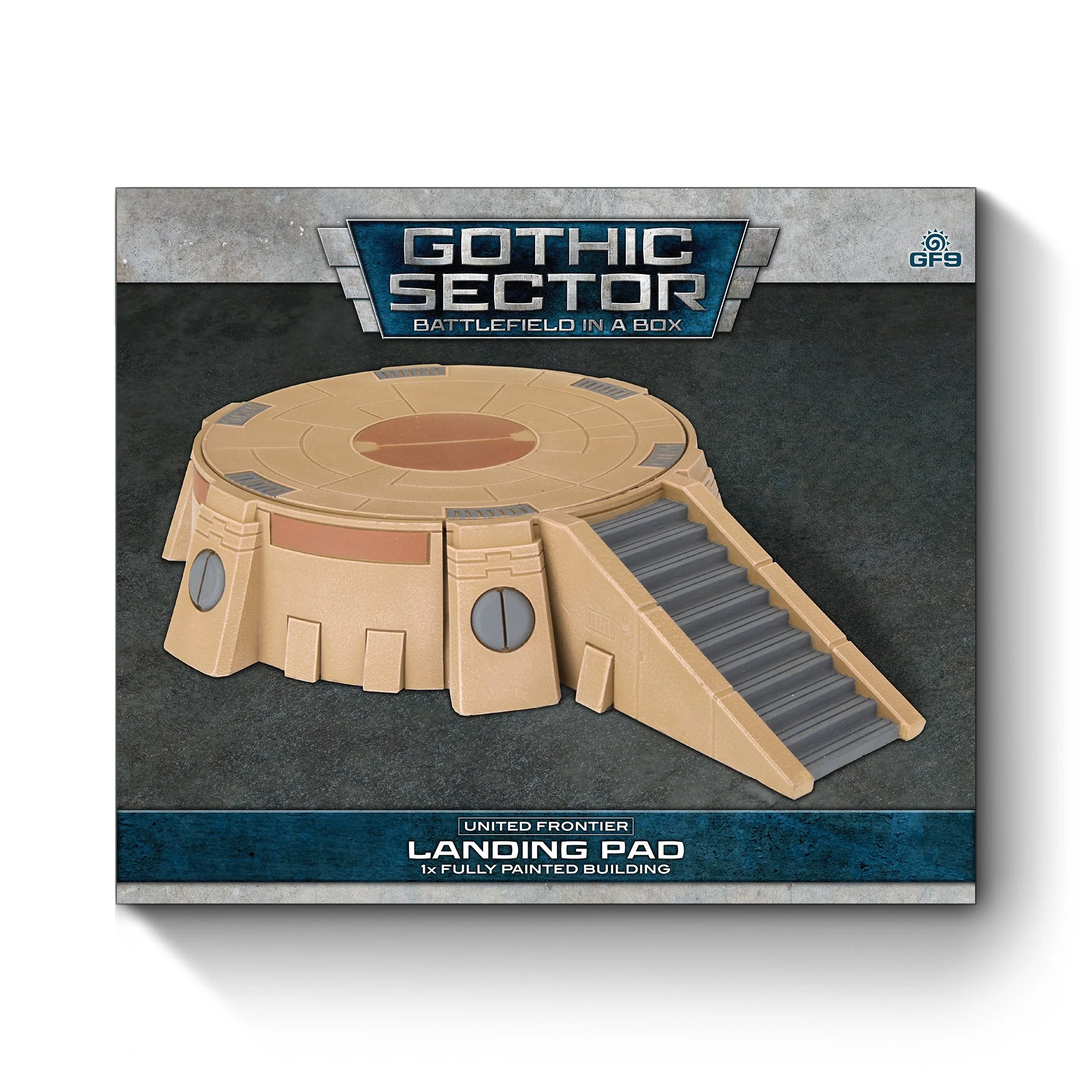 Gale Force Nine Battlefield in a Box Gothic Sector United Frontier Landing Pad - Image 3