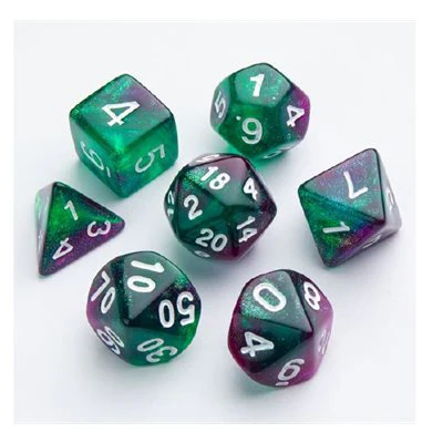 Gamegenic Galaxy Series - Aurora - RPG Dice Set (7 Dice Set)