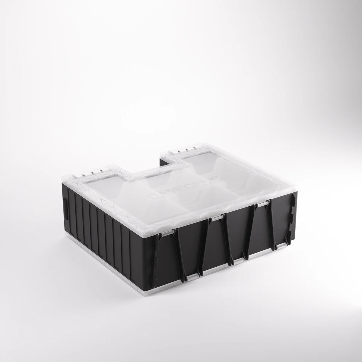 Gamegenic - Game Castle for Cards and Gaming Accessories - Black/White/Clear - Image 3