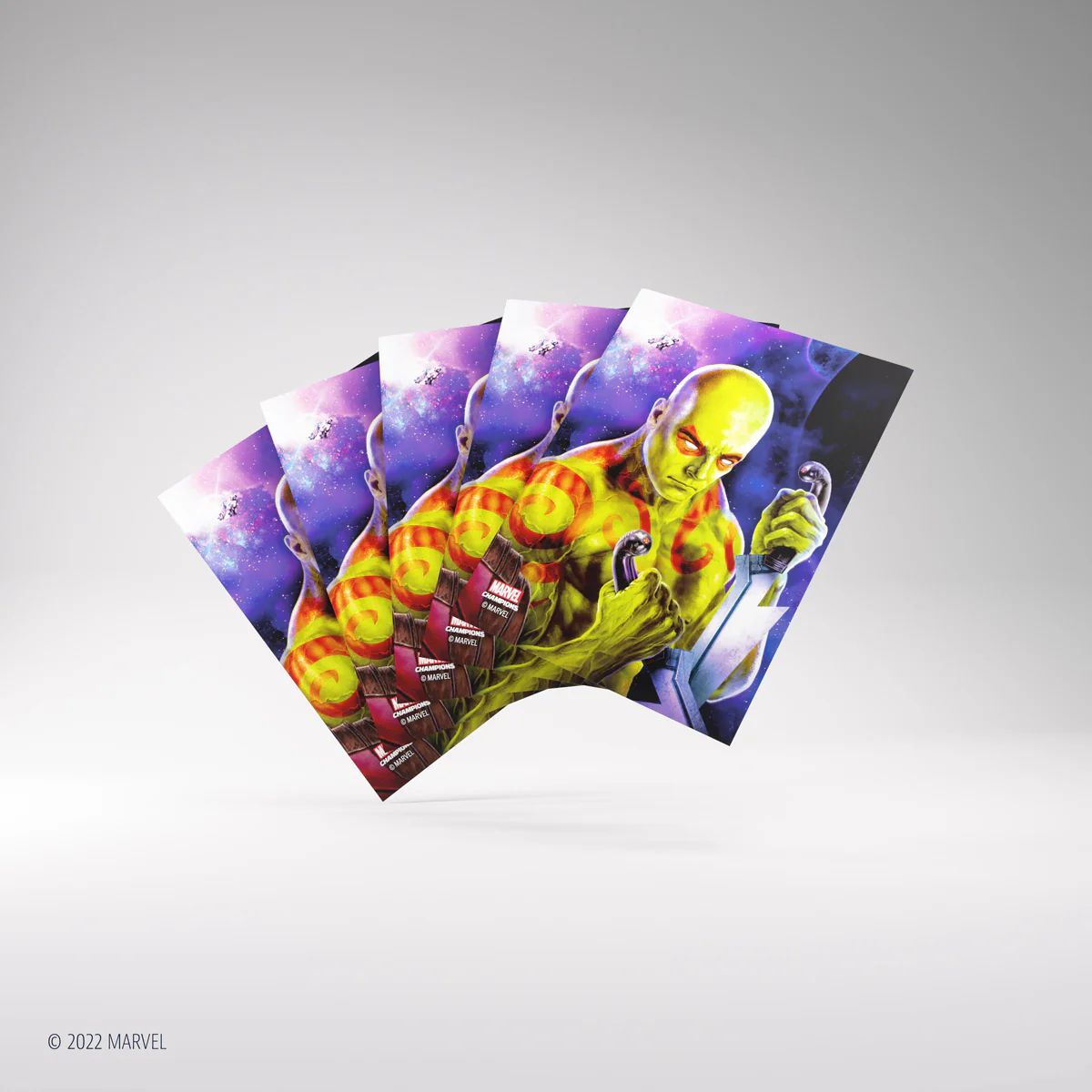 Gamegenic - Marvel Champions Fine Art Sleeves 66 mm x 92 mm - Drax - Image 3