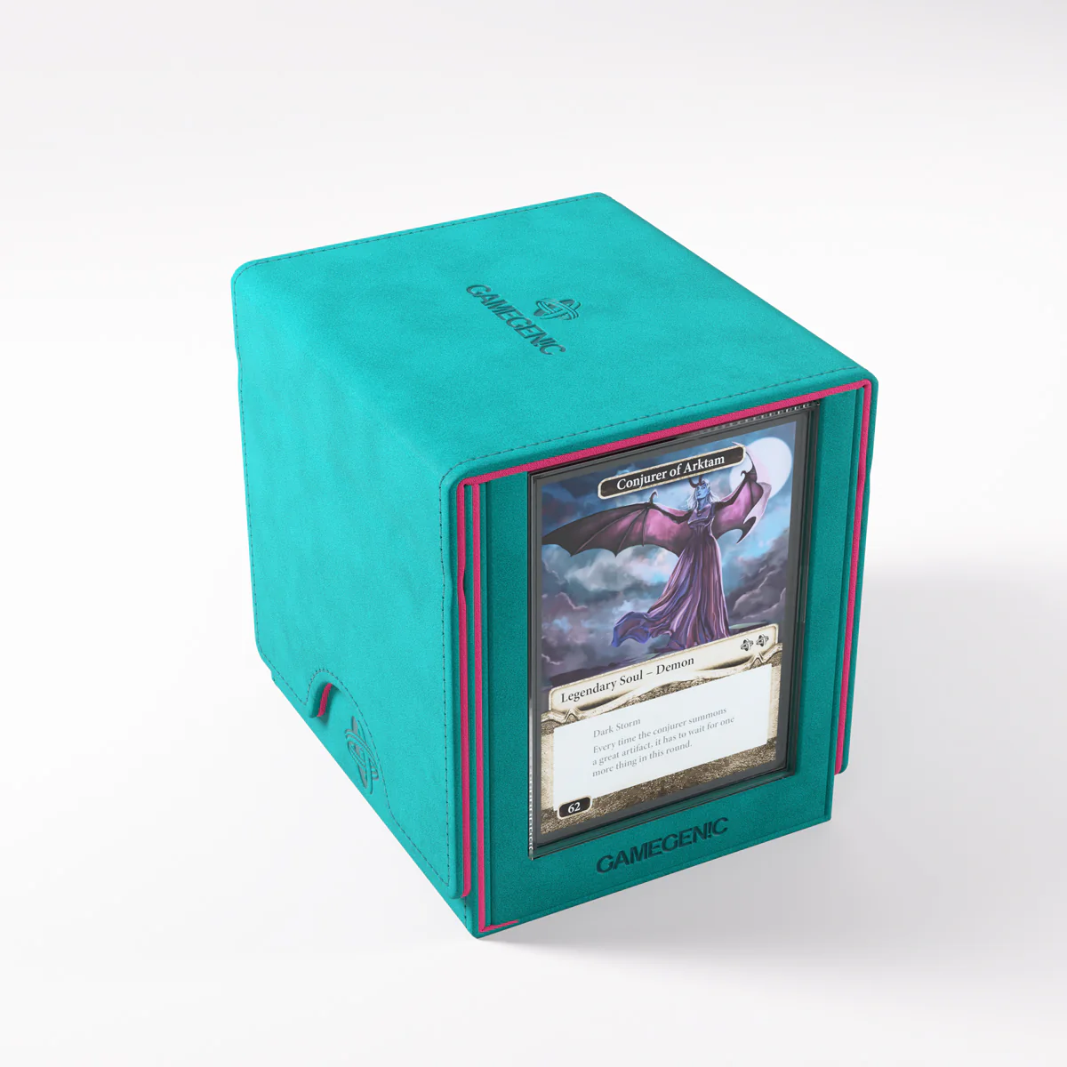 Gamegenic - Sidekick PRO 100+ XL Convertible Deck Box - Teal/Pink - Image 2