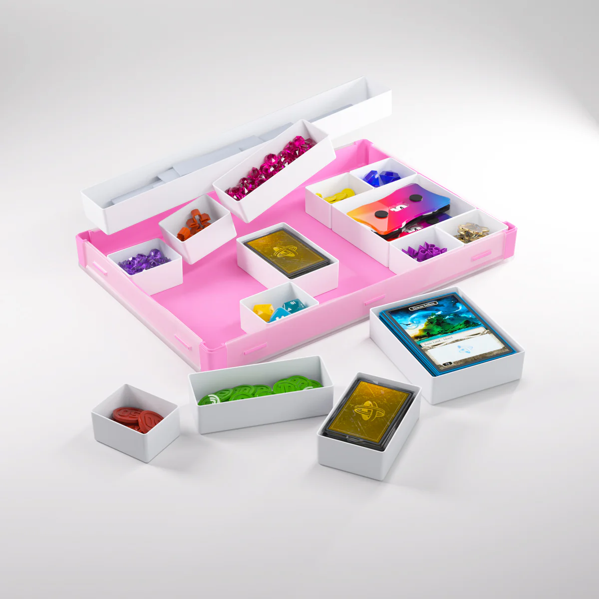 Gamegenic - Silo XL Convertible Token Box 312 mm x 212 mm x 32 mm - Pink/White - Image 6