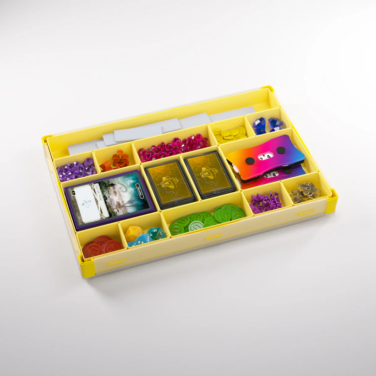 Gamegenic - Silo XL Convertible Token Box 312 mm x 212 mm x 32 mm - Yellow - Image 5