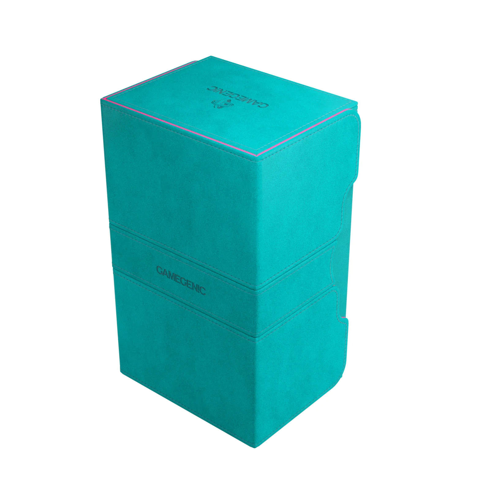 Gamegenic - Stronghold 200+ XL Convertible Deck Box - Teal/Pink - Image 2