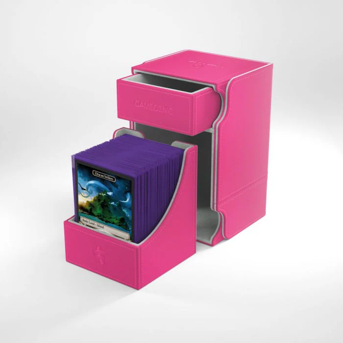 Gamegenic - Watchtower 100+ Convertible Deck Box - Pink - Image 5