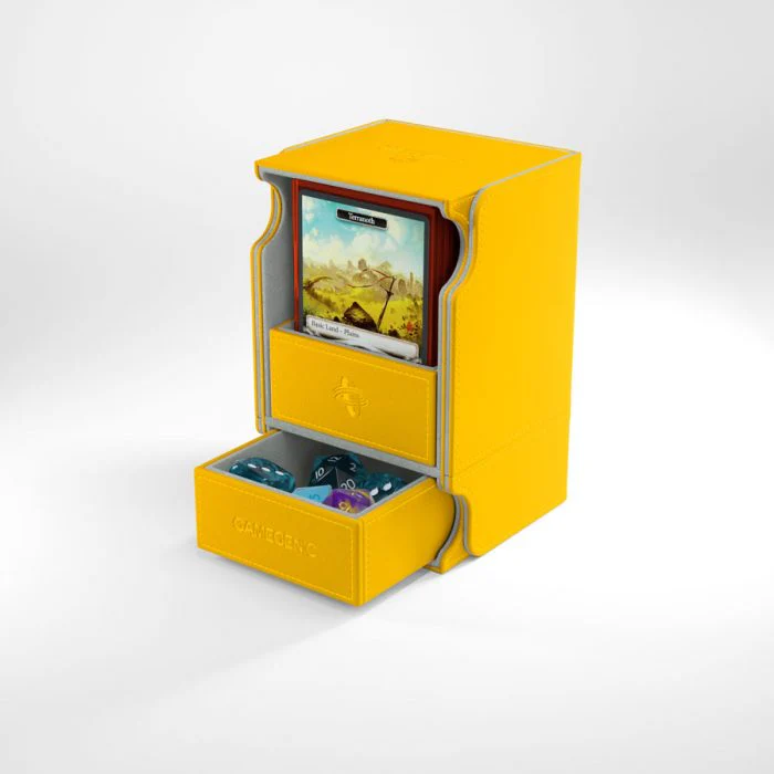 Gamegenic - Watchtower 100+ Convertible Deck Box  - Yellow - Image 4