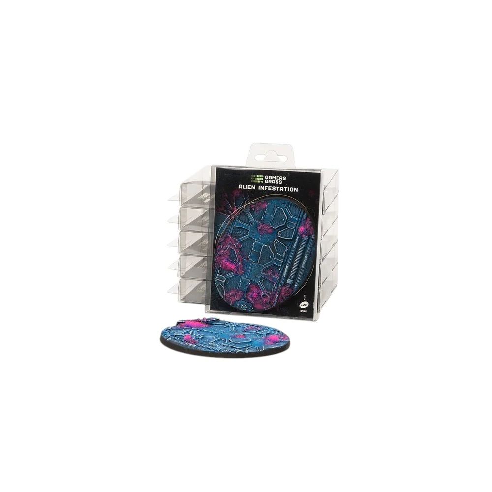 Gamers Grass - Battle Ready Bases - Alien Infestation - Oval 120mm (x1)