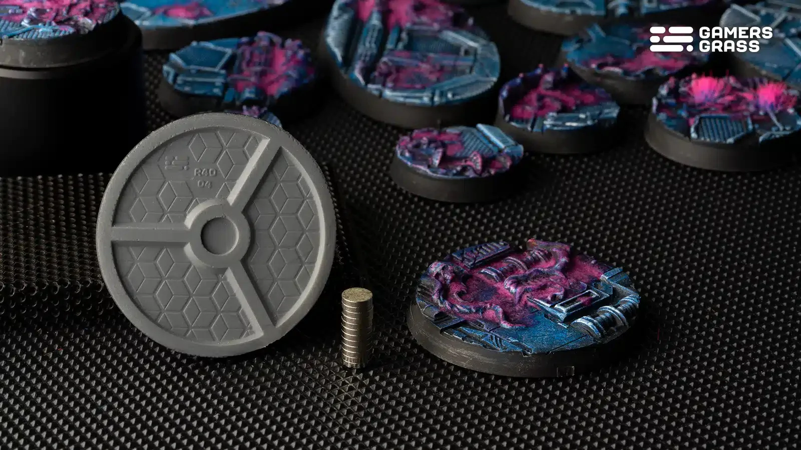 Gamers Grass - Battle Ready Bases - Alien Infestation - Round 40mm (x5) - Image 2