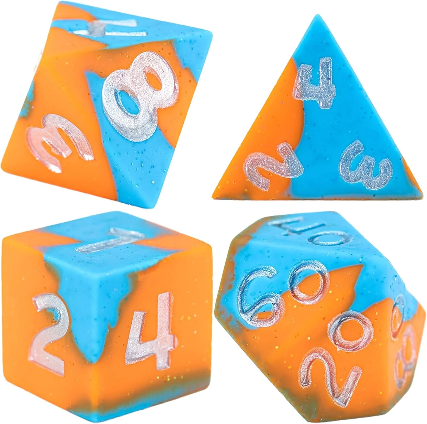 GateKeeper Games - Anti-Stress Dice - Cryo by Fire - Silicone Dice Set 7 - Image 3