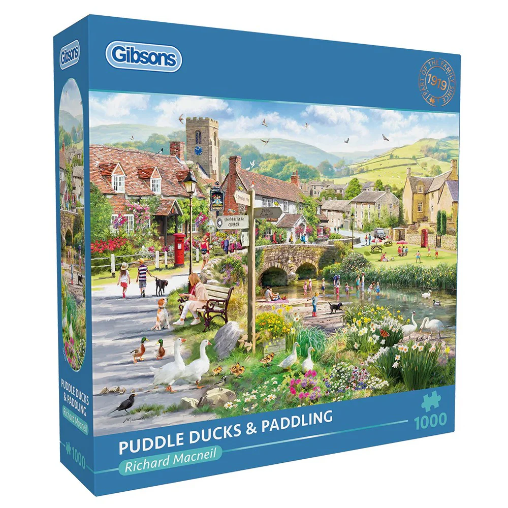 Gibsons - Puddle Ducks & Paddling 1000 Piece Puzzle
