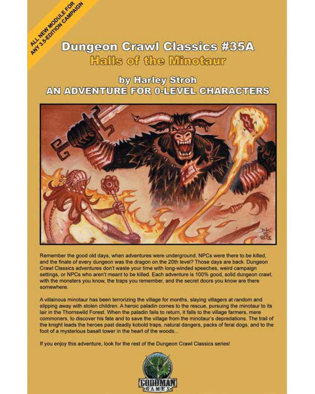 Goodman Games Dungeon Crawl Classics - 35A - Mini Halls of The Minotaur