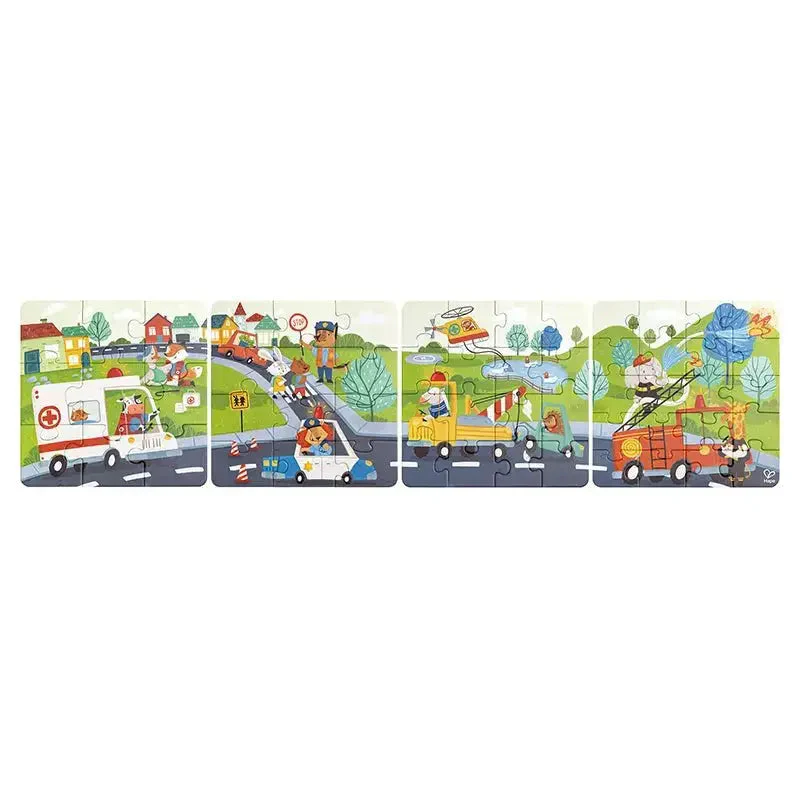 Hape Rescue Vehicles - 9/12/16/20 piece Puzzles - Image 2