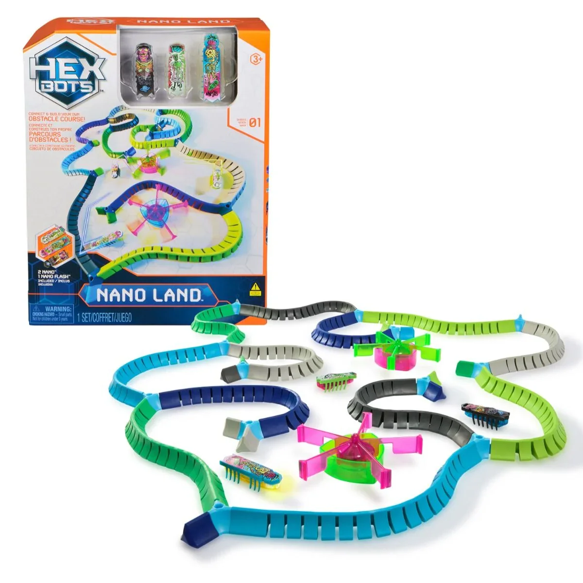 Hex Bots Flash Nano Land Small Playset
