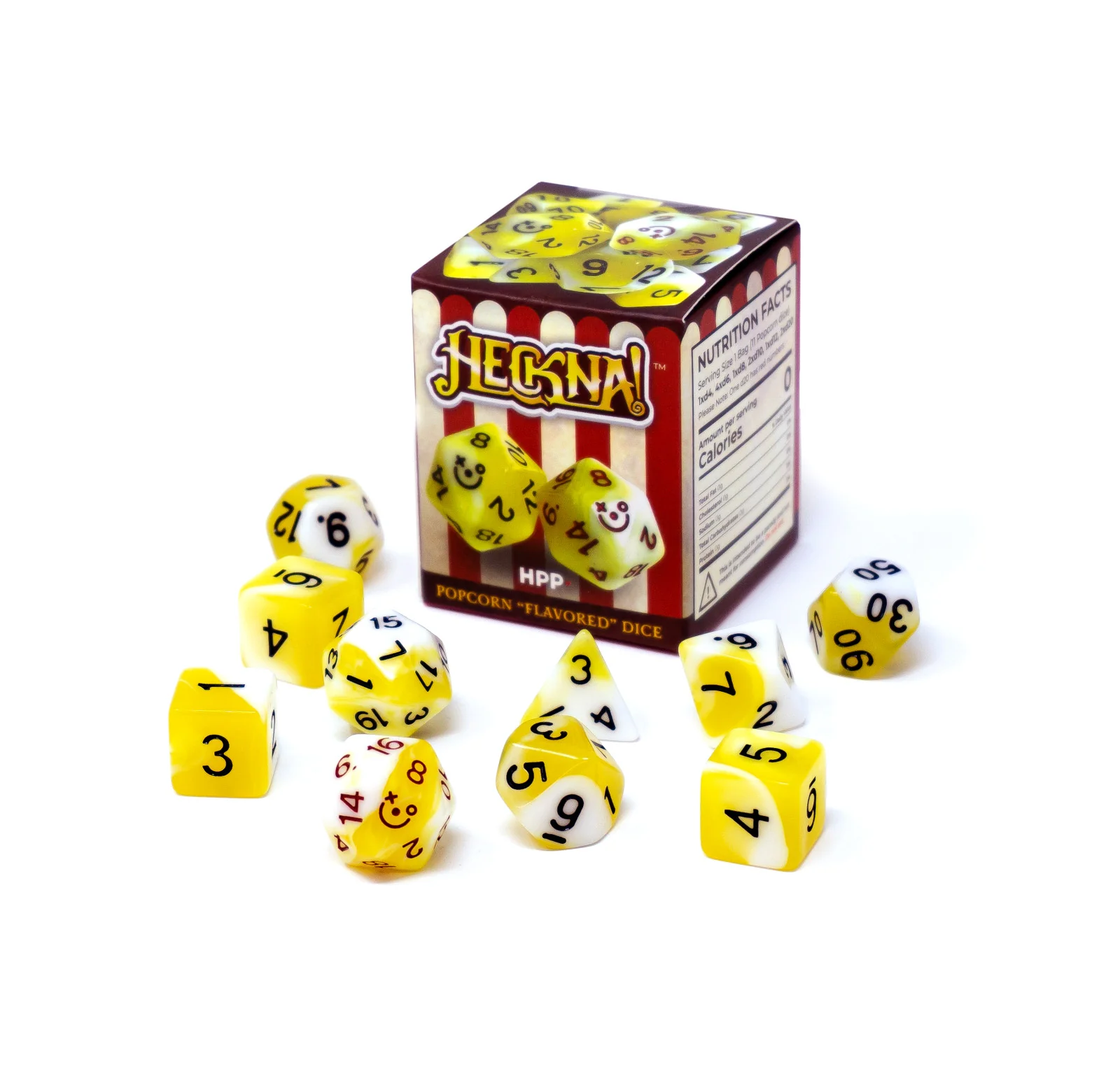 Hit Point Press - Heckna Popcorn Flavored Dice Set