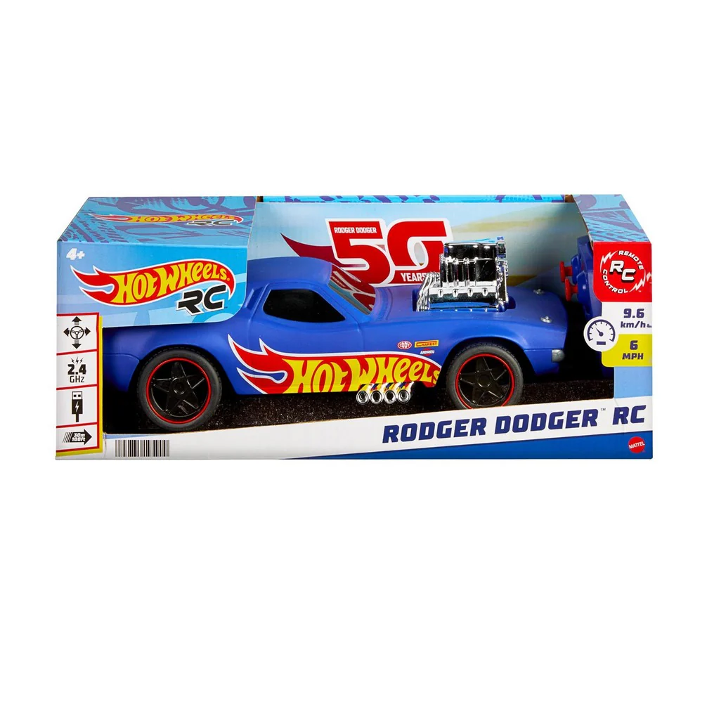 Hot Wheels - 1:16 Scale RC Rodger Dodger Toy Car