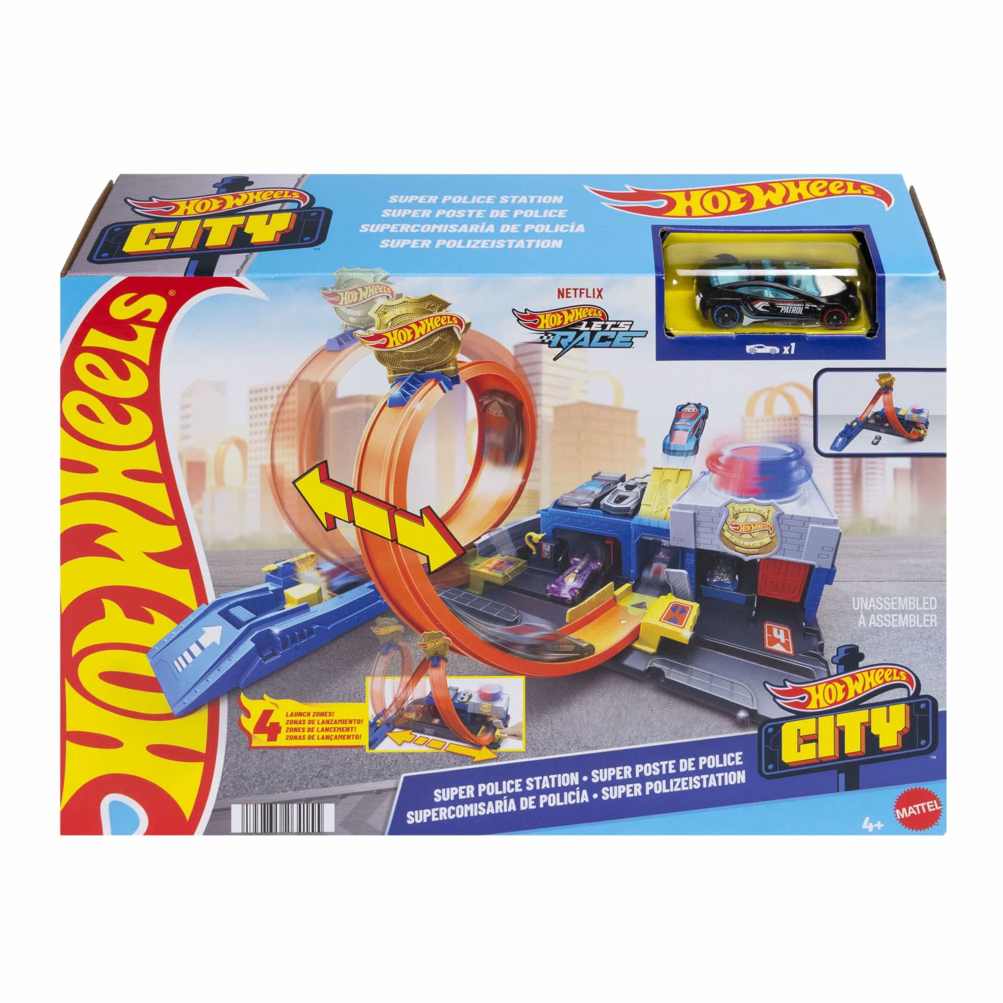 Hot Wheels City Super Police Station Tracks and Playsets
