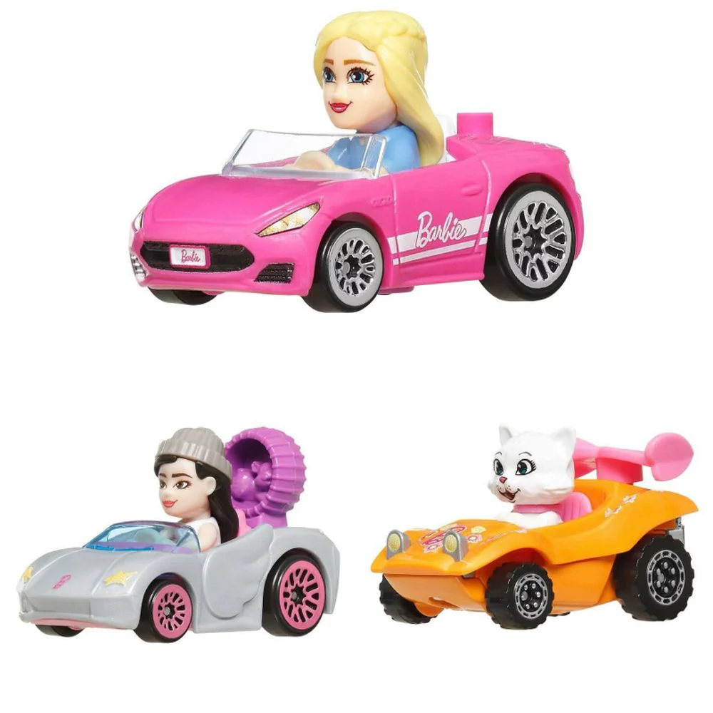 Hot Wheels RacerVerse Barbie Die-Cast Vehicles 3-Pack - Image 3