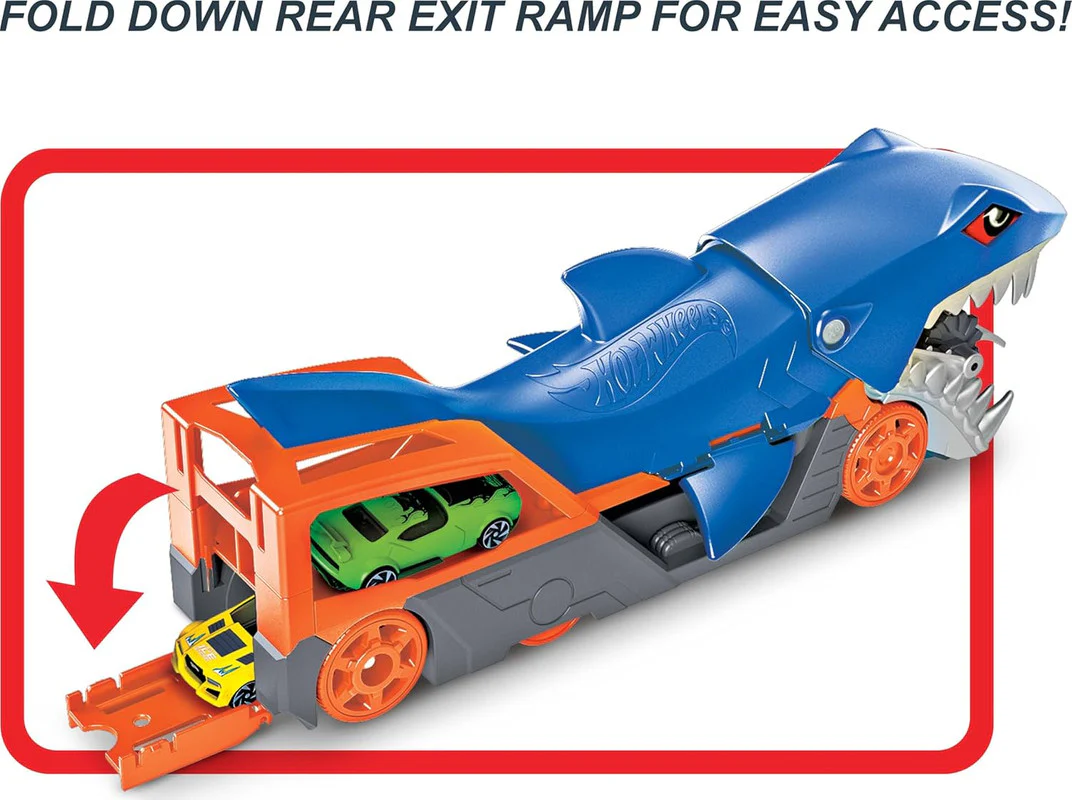 Hot Wheels Shark Chomp Transporter Playset - Image 5