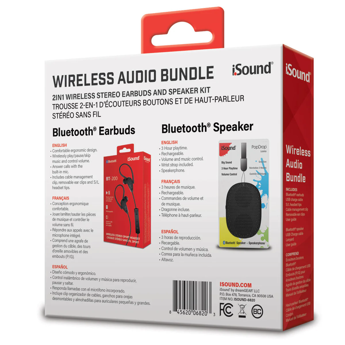 iSound - Bluetooth Wireless Audio Bundle - Black - Image 2