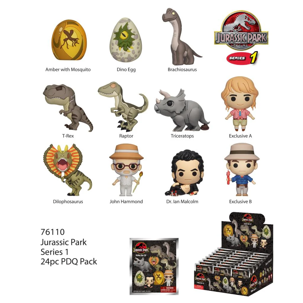 Jurassic Park - 3D PVC Bag Clips S01 Blind Bag - Image 2