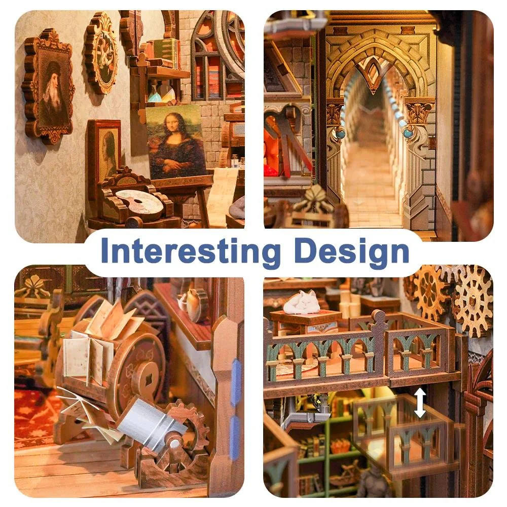 Leonardo Da Vinci Book Nook Tonecheer - Image 3
