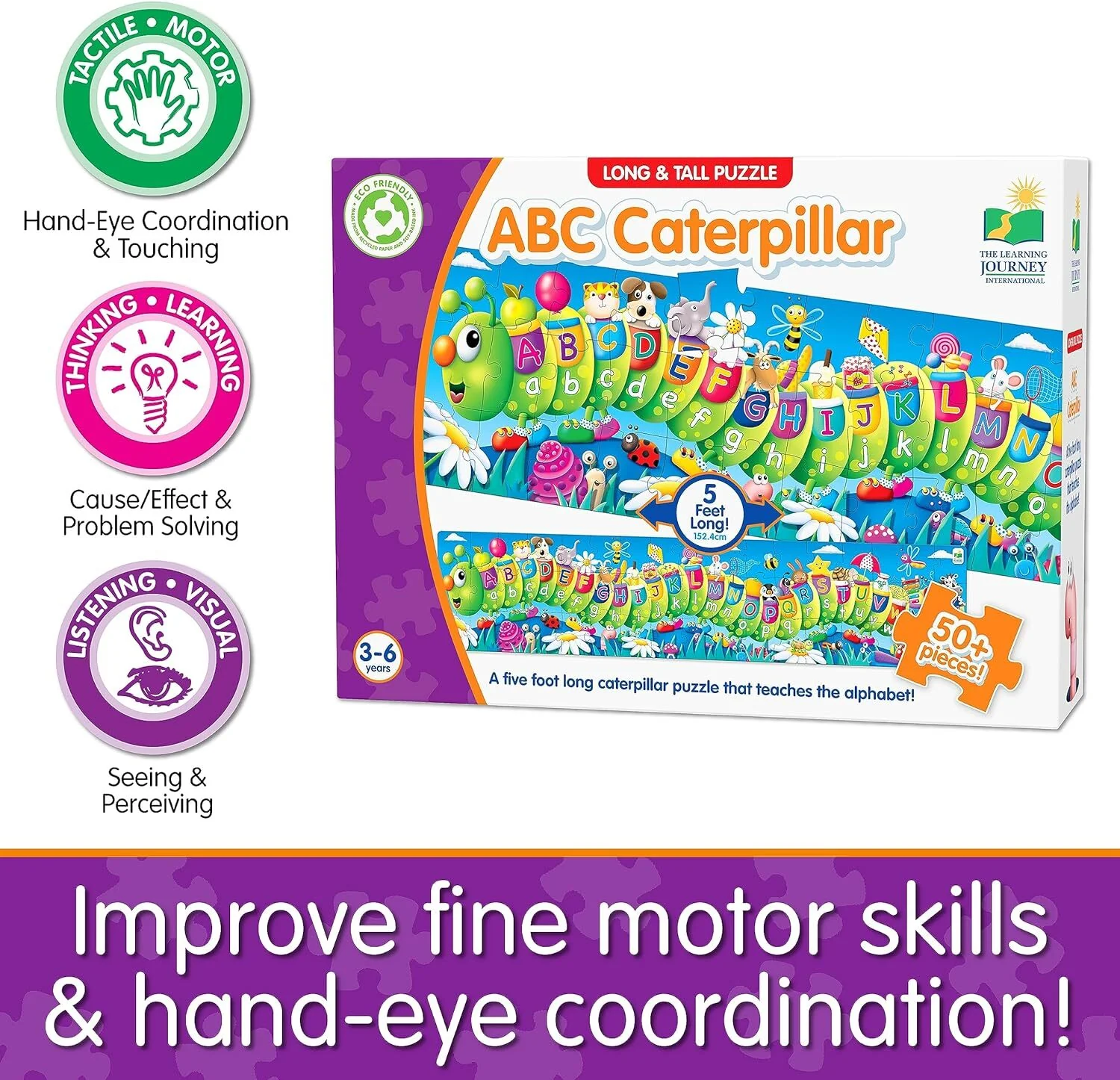 Long & Tall Puzzle - Abc Caterpillar - Image 2