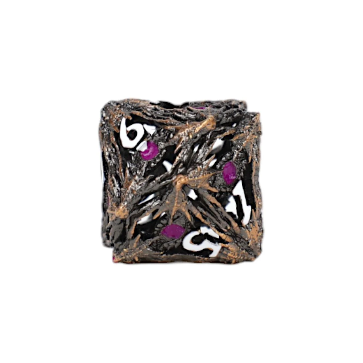LPG Dice Dragon Eye Dice Set Tarnished Gold/Purple - Image 5