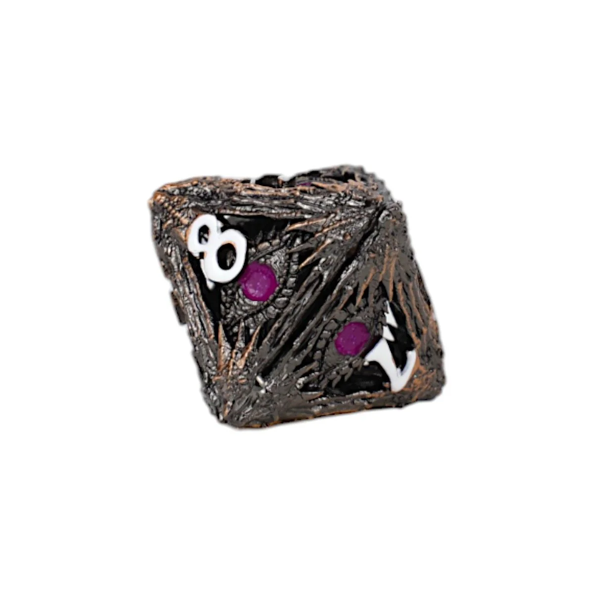 LPG Dice Dragon Eye Dice Set Tarnished Gold/Purple - Image 6
