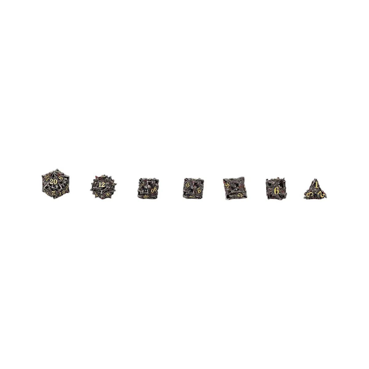 LPG Dice Dragon Rage Dice Set Bloodied Metal - Image 9