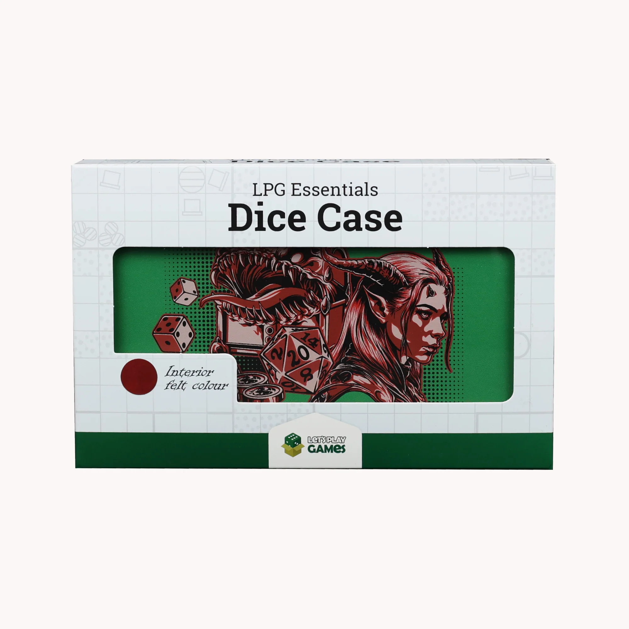 LPG Essentials Dice Case Teal / Crimson - Image 2