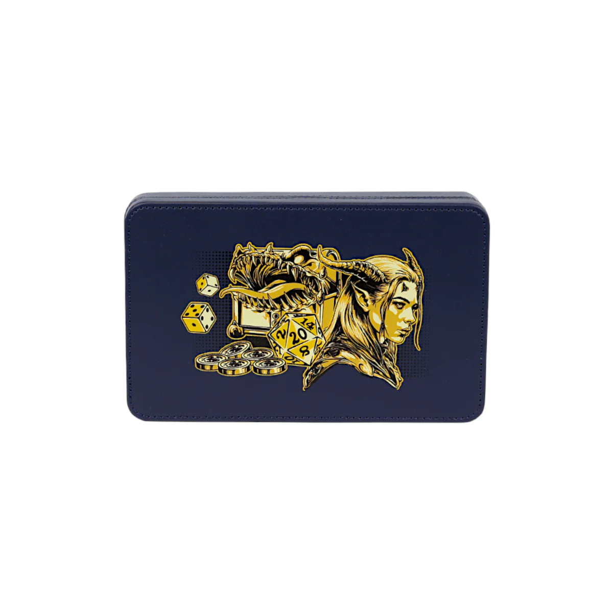 LPG Essentials Dice Case Vibrant Blue / Brass - Image 2