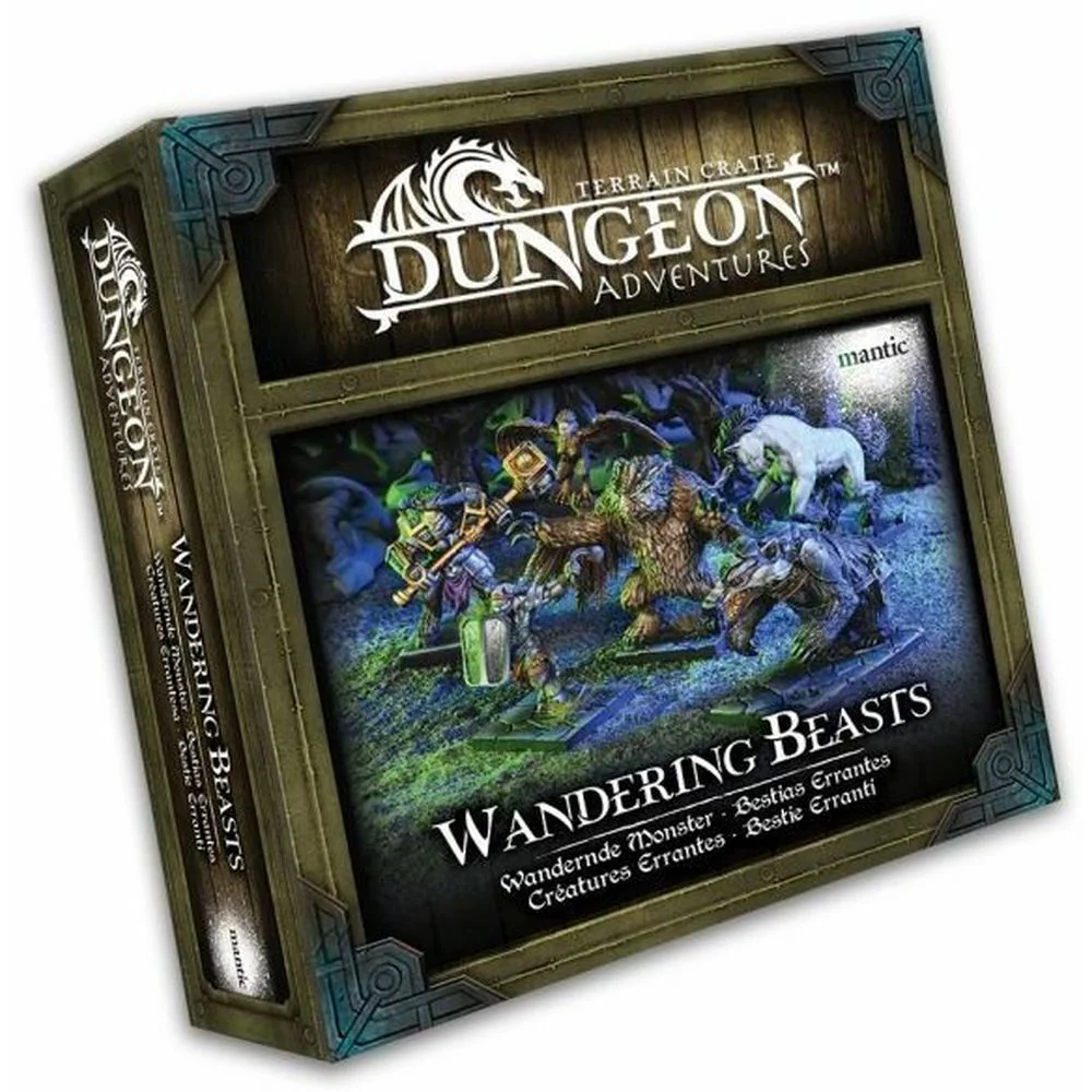 Mantic Games TerrainCrate - Dungeon Adventures - Wandering Beasts Miniature (MGTC186)