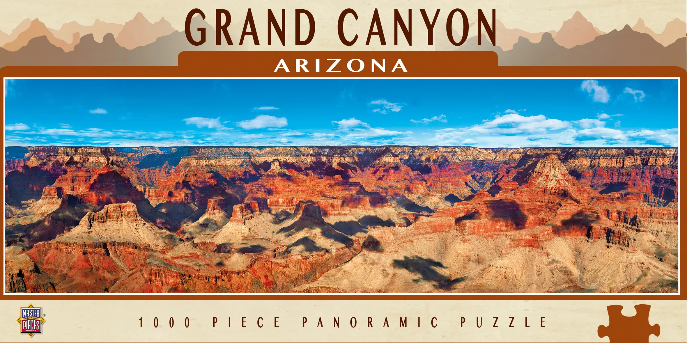 Masterpieces Grand Canyon City Arizona Panoramic - 1000 Piece Jigsaw