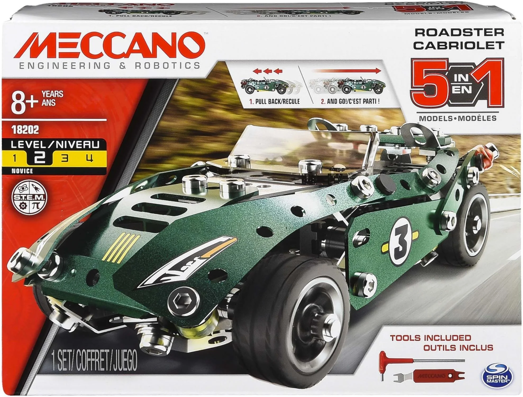 Meccano 5 Multi Model Set - Roadster