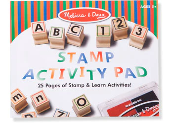 Melissa & Doug - Deluxe Wooden ABC-123 Stamp Set - Image 2