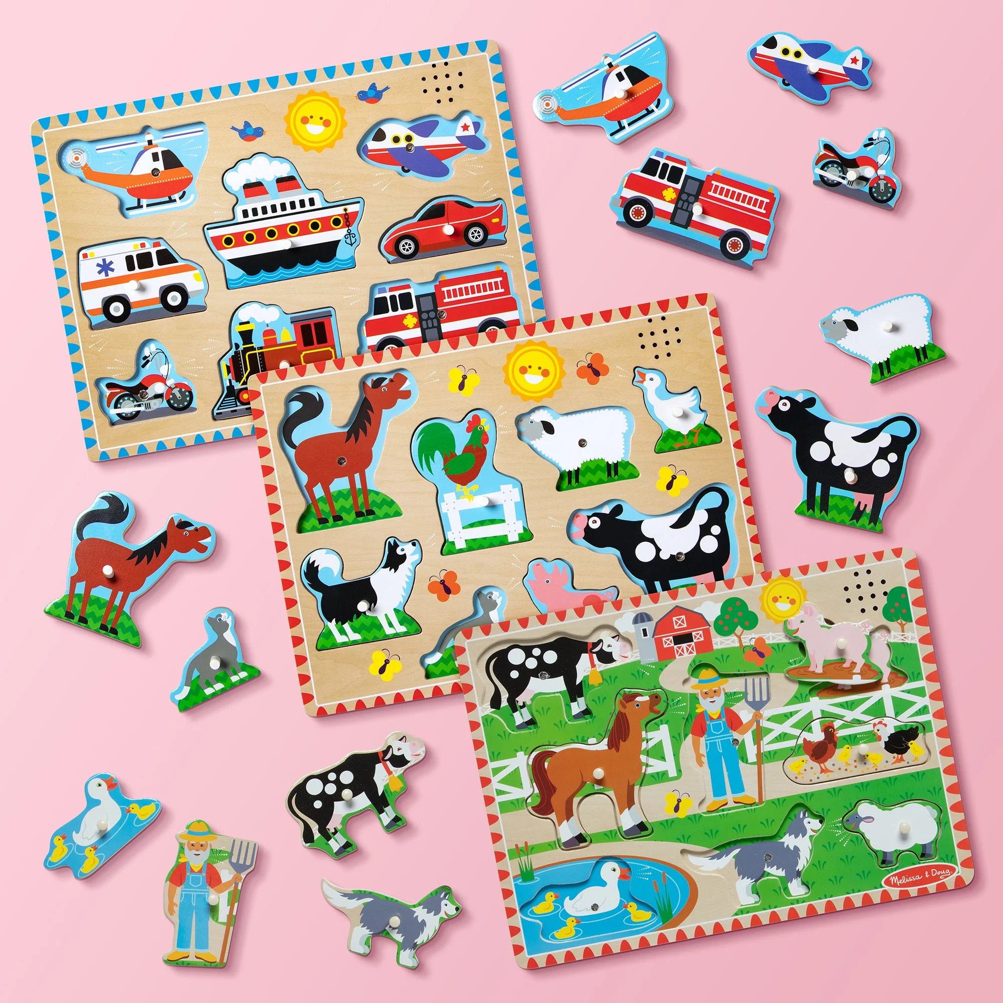 Melissa & Doug - Farm Animals Sound Puzzle 8 Pieces - Image 4