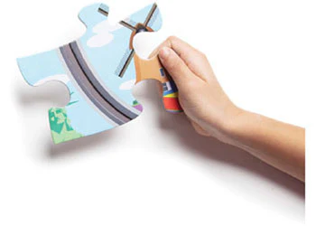 Melissa & Doug - Race Around the World Tracks Floor Puzzle - Image 2