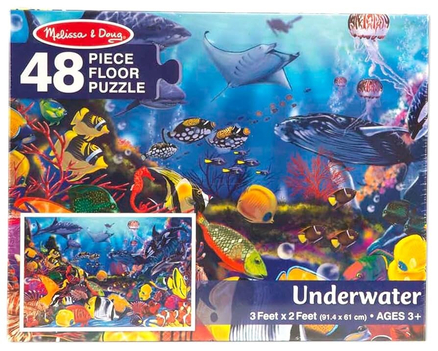 Melissa & Doug - Underwater Floor Puzzle 48 Piece Puzzle