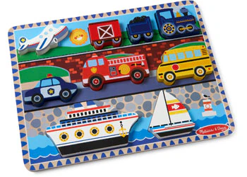 Melissa & Doug - Vehicles Chunky Puzzle - Image 5