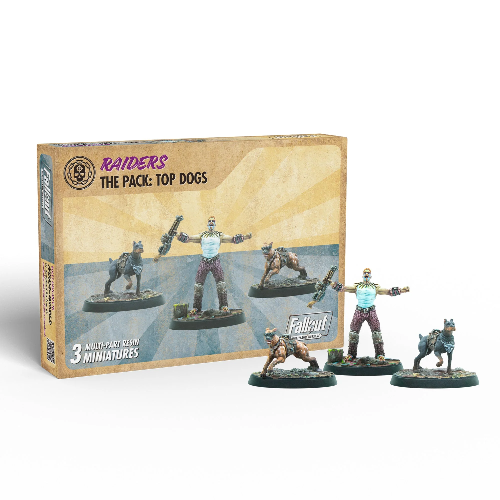 Modiphius Fallout: Wasteland Warfare - Raiders Pack Top Dogs (MUH0190028)