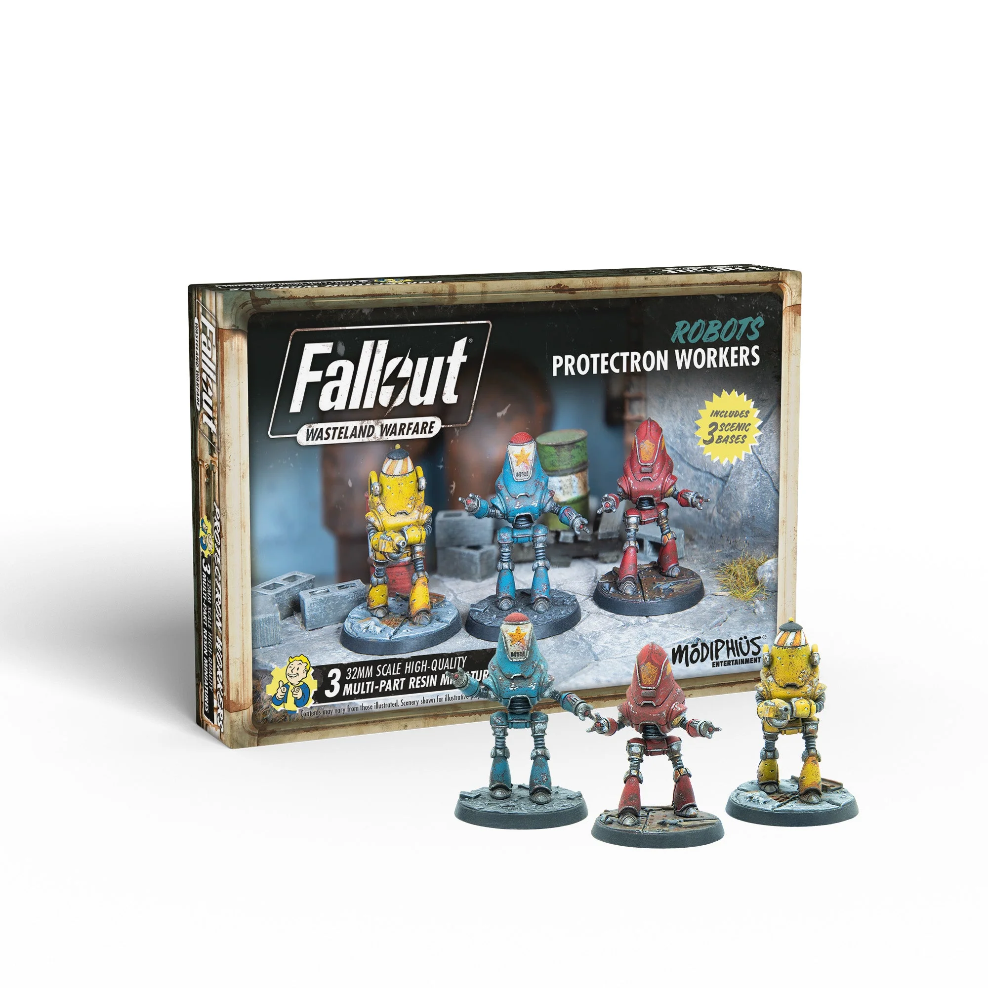 Modiphius Fallout: Wasteland Warfare - Robots: Protectron Workers (MUH052222)