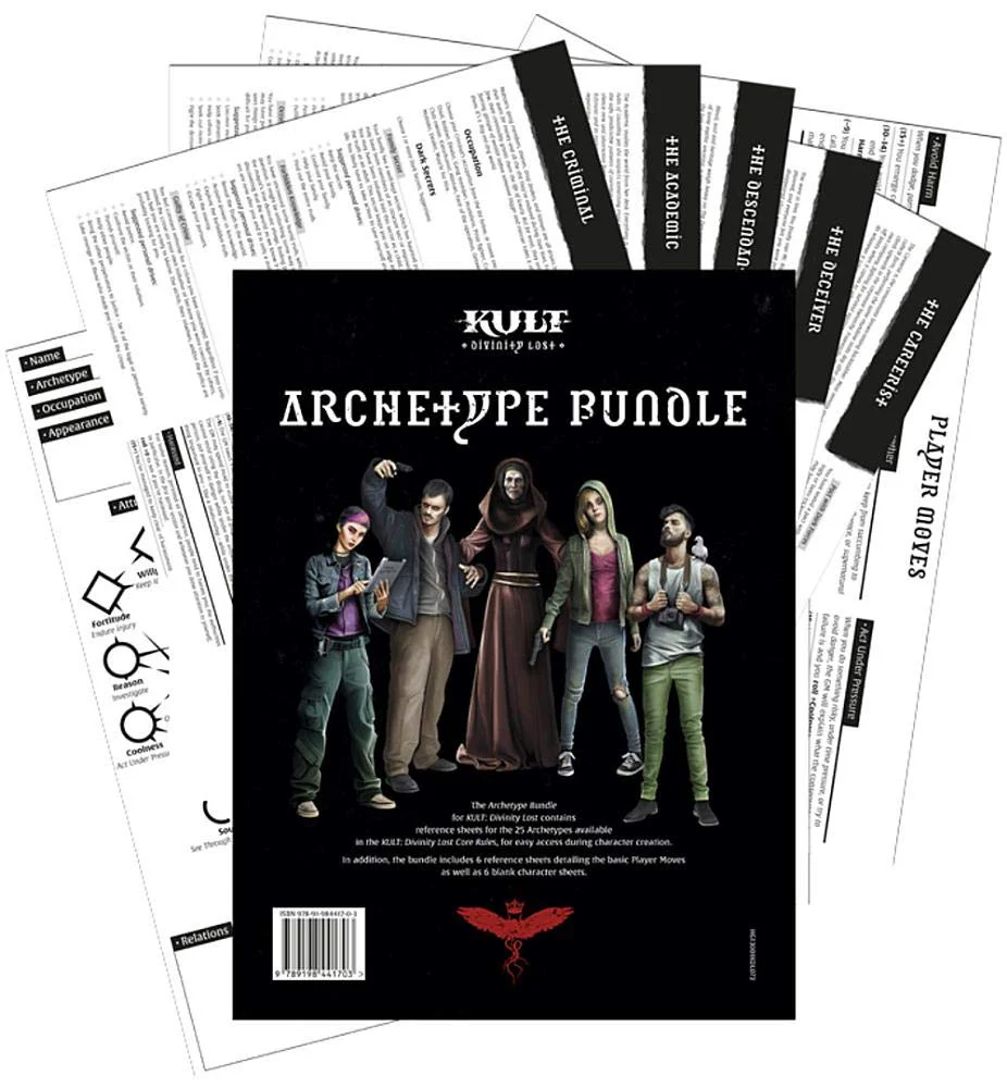 Modiphius Kult Divinity Lost RPG Archetype Bundle
