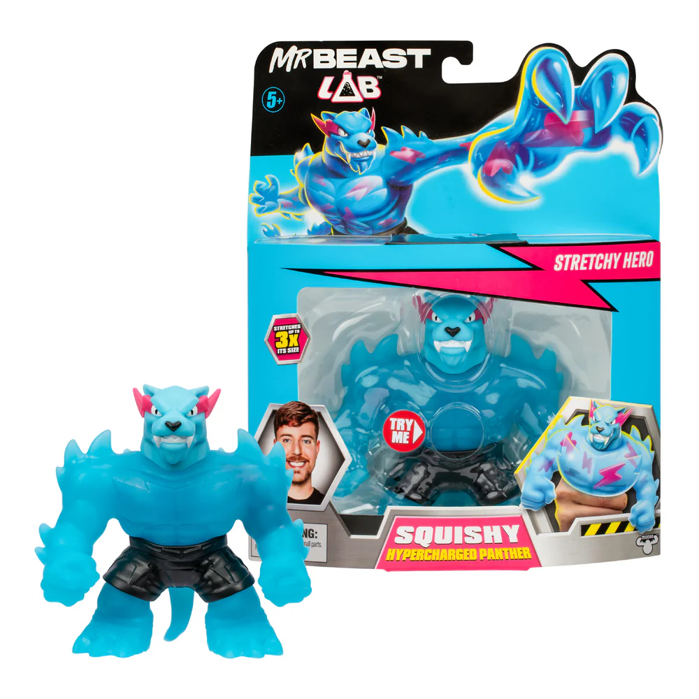 Mr Beast Lab Stretchy Squishy Hypercharged Panther Figure - Image 3