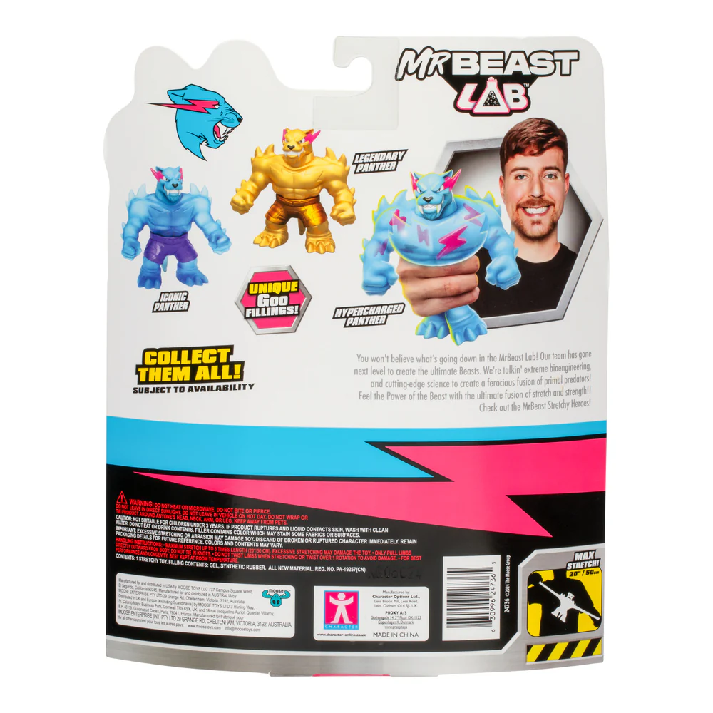 Mr Beast Lab Stretchy Squishy Hypercharged Panther Figure - Image 4