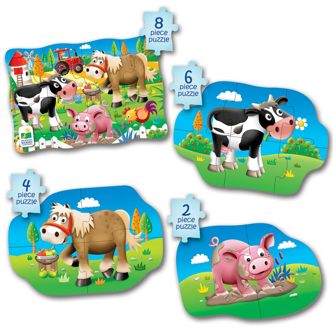 My First Puzzle Sets - 4 In A Box - Farm - Image 2