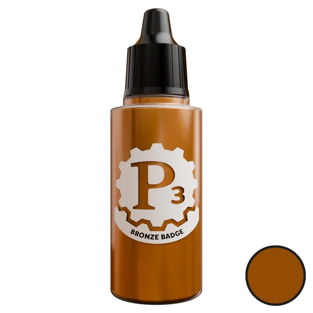 P3 Paints - Metallics - Bronze Badge - 18ml