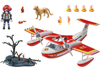 Playmobil - Firefighting Plane with Extinguishing Function - Image 3